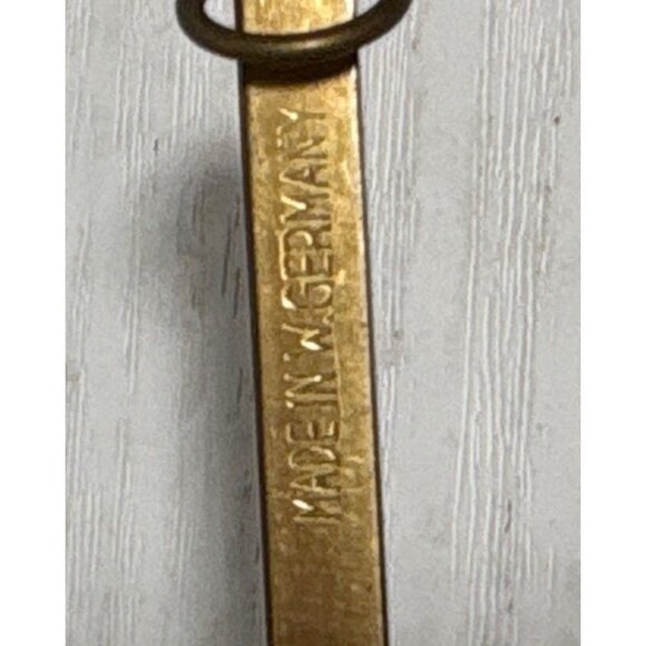 Vintage Brass Wall Crucifix Made In West Germany With INRI Inscription - Picture 6 of 8